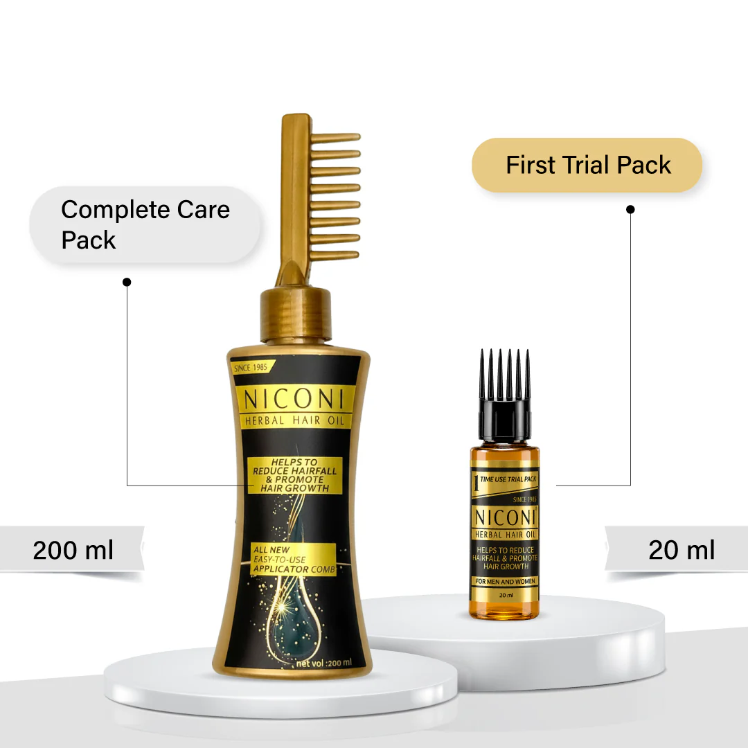 Niconi Herbal Hair Oil Testing Bottle 20 ml - Image 3